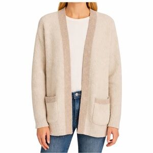 NWT Barefoot Dreams CozyChic Canyon Cardigan Cream Size Large